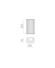 Applique murale Diva ACB | Luminaire rétro étanche