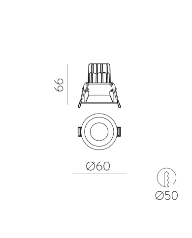 Applique murale Kidal ACB | Luminaire LED rétro