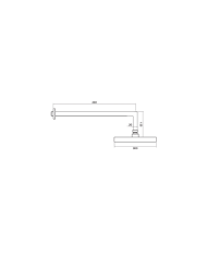 Tête douche design 300mm bras mural Cifial Tête douche design 300mm bras mural Cifial