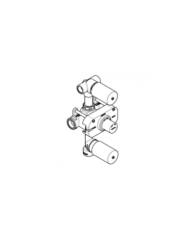 Thermostatique mural 3 sorties - ST25 - Cifial Thermostatique mural 3 sorties - ST25 - Cifial