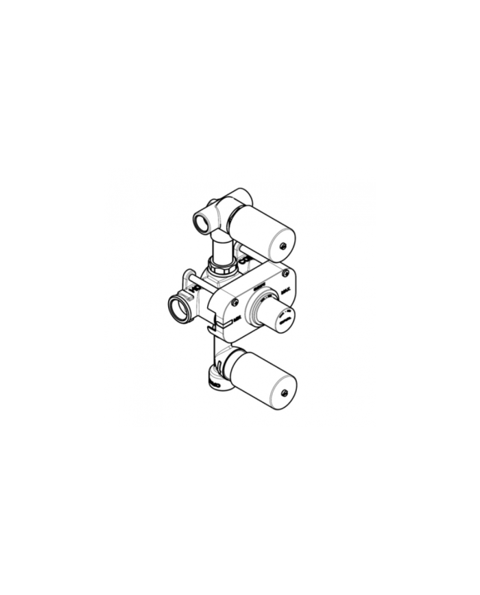Thermostatique mural 3 sorties - ST25 - Cifial Thermostatique mural 3 sorties - ST25 - Cifial