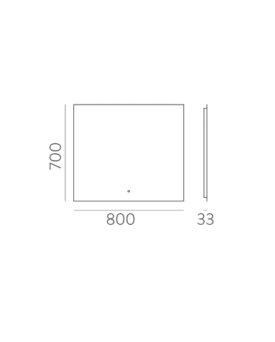 Miroir lumineux Estela 80 | ACB Lighting