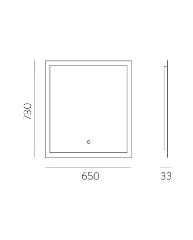 Miroir lumineux Amanzi 65 | ACB Lighting