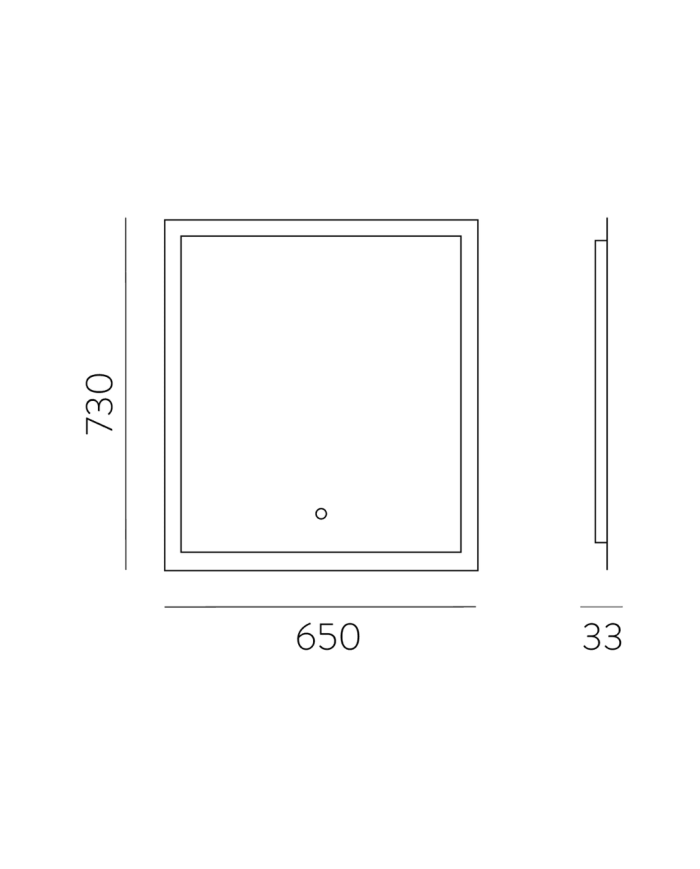 Miroir lumineux Amanzi 65 | ACB Lighting