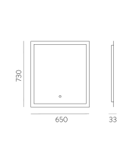 Miroir lumineux Amanzi 65 | ACB Lighting