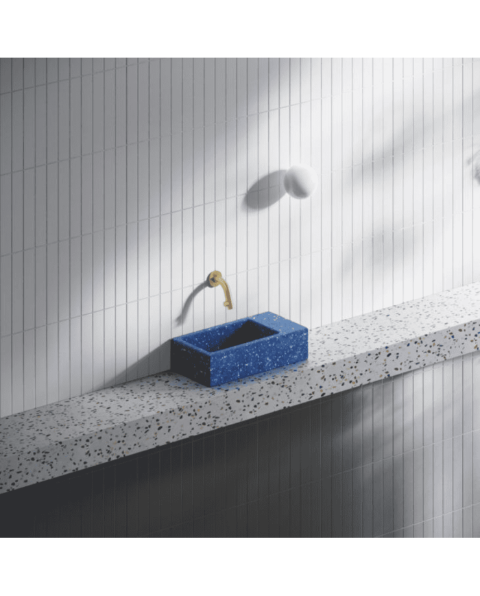 Lave-mains bleu nuit 36cm Flush 3 Clou Lave-mains bleu nuit 36cm Flush 3 Clou