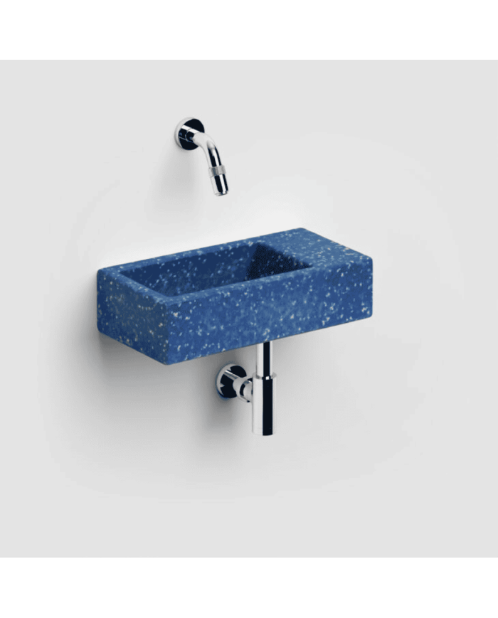 Lave-mains bleu nuit 36cm Flush 3 Clou Lave-mains bleu nuit 36cm Flush 3 Clou