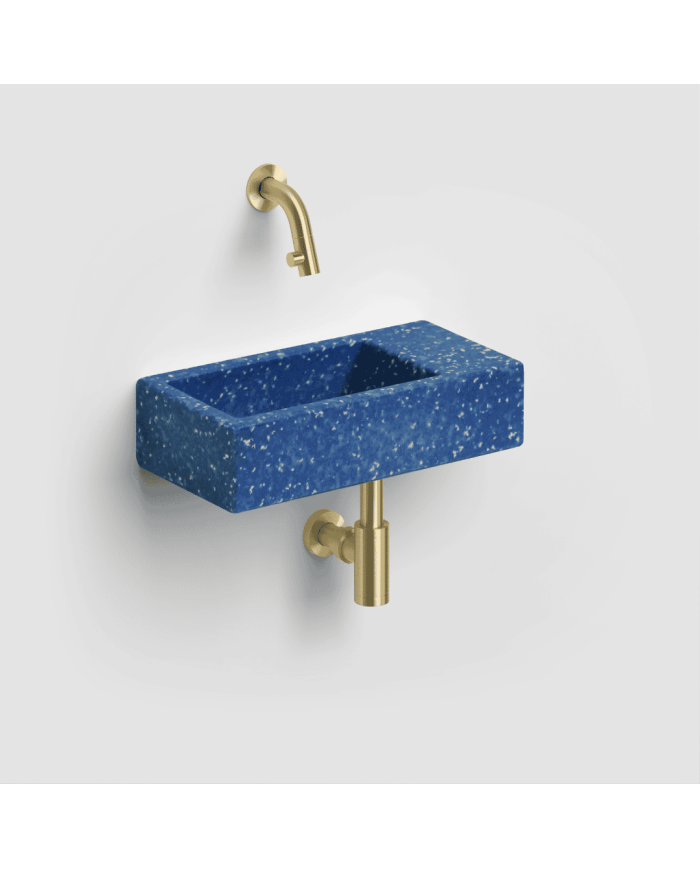 Lave-mains bleu nuit 36cm Flush 3 Clou Lave-mains bleu nuit 36cm Flush 3 Clou
