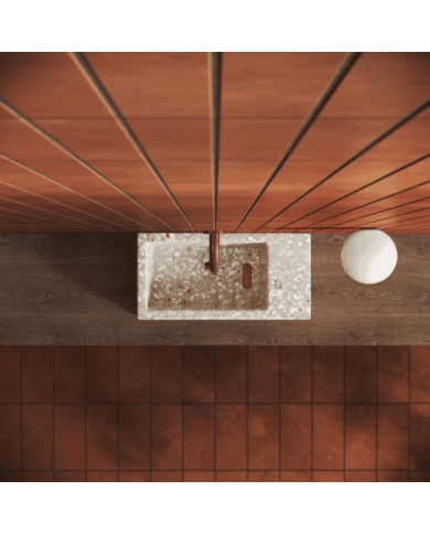 Lave-mains Terra clair 36cm Flush 3 Clou Lave-mains Terra clair 36cm Flush 3 Clou