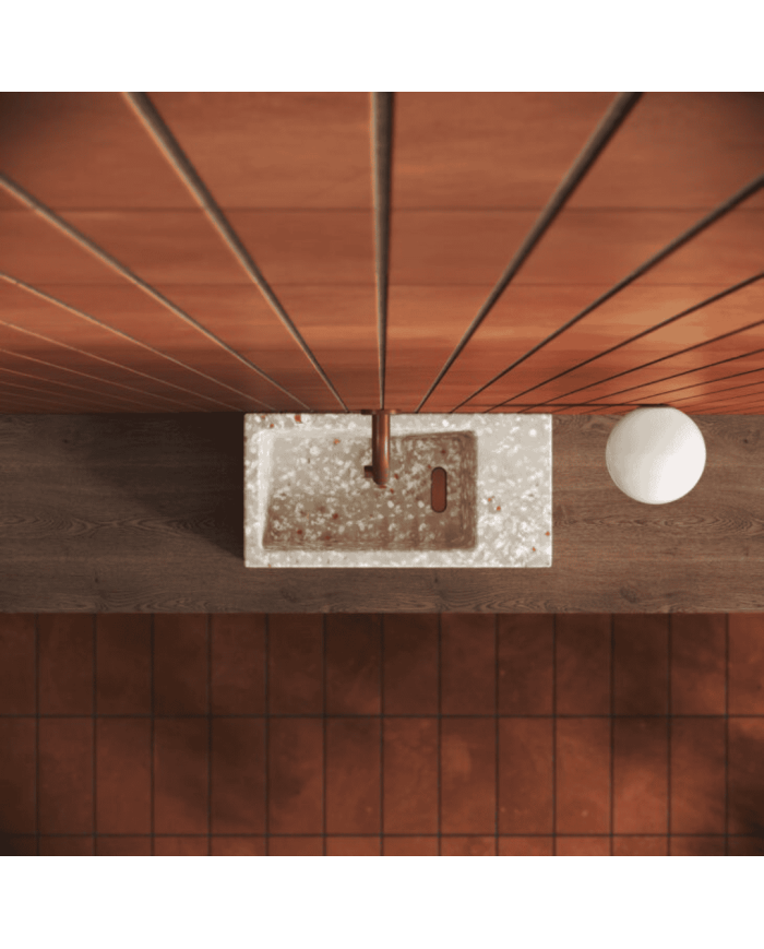 Lave-mains Terra clair 36cm Flush 3 Clou Lave-mains Terra clair 36cm Flush 3 Clou