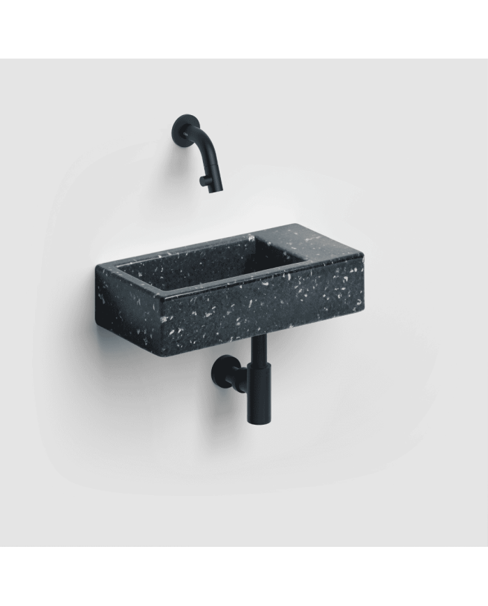 Lave-mains Noir galaxie 36cm Flush 3 Clou