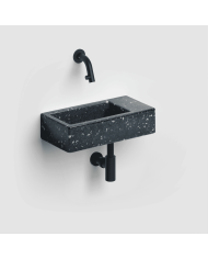 Lave-mains Noir galaxie 36cm Flush 3 Clou