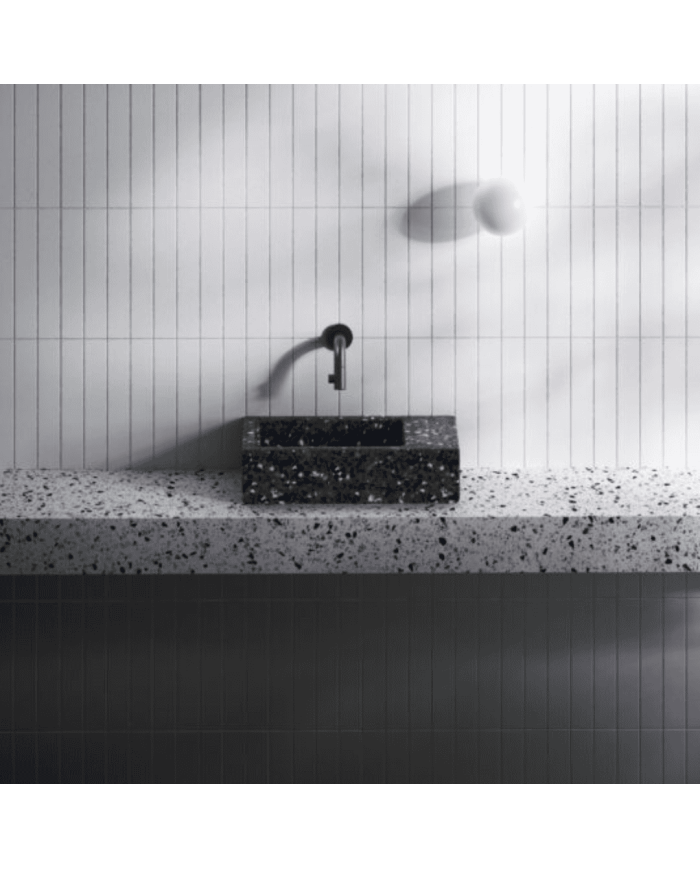 Lave-mains Noir galaxie 36cm Flush 3 Clou