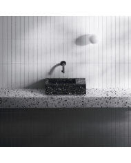 Lave-mains Noir galaxie 36cm Flush 3 Clou