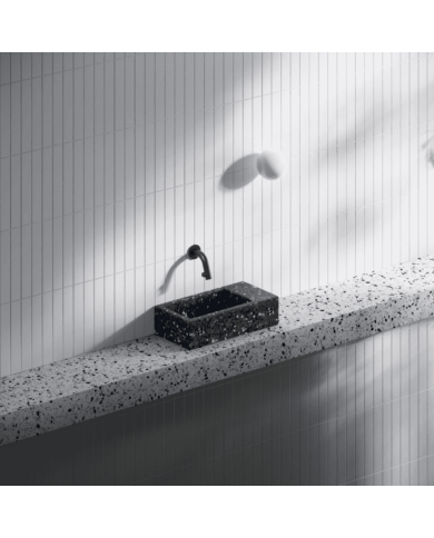 Lave-mains Noir galaxie 36cm Flush 3 Clou Lave-mains Noir galaxie 36cm Flush 3 Clou