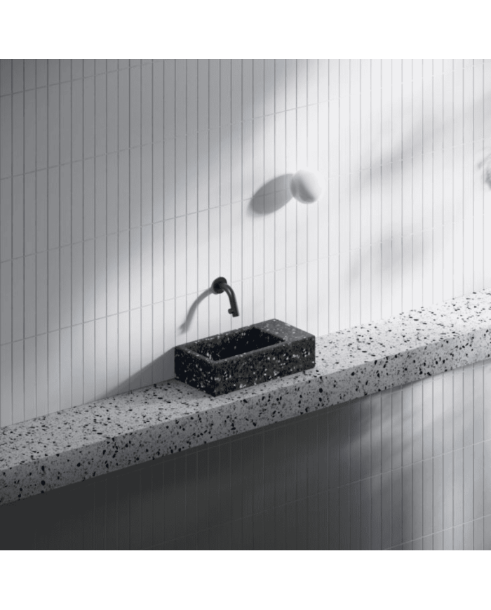 Lave-mains Noir galaxie 36cm Flush 3 Clou