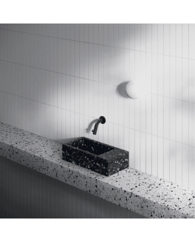 Lave-mains Noir galaxie 36cm Flush 3 Clou