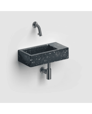 Lave-mains Noir galaxie 36cm Flush 3 Clou