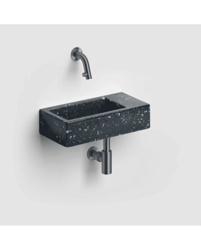 Lave-mains Noir galaxie 36cm Flush 3 Clou