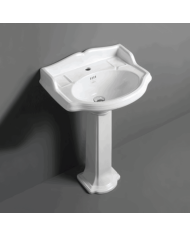 lavabo rétro simas | Céramique italienne avec dosseret