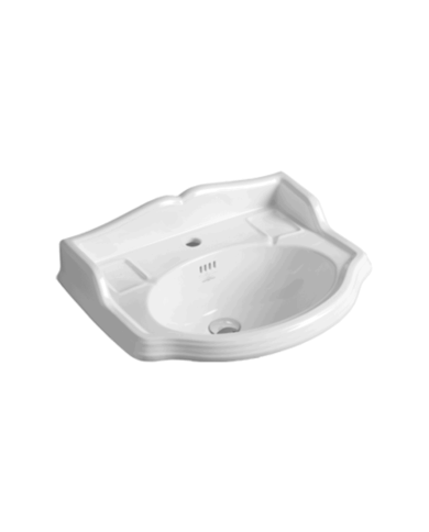 lavabo rétro simas | Céramique italienne avec dosseret