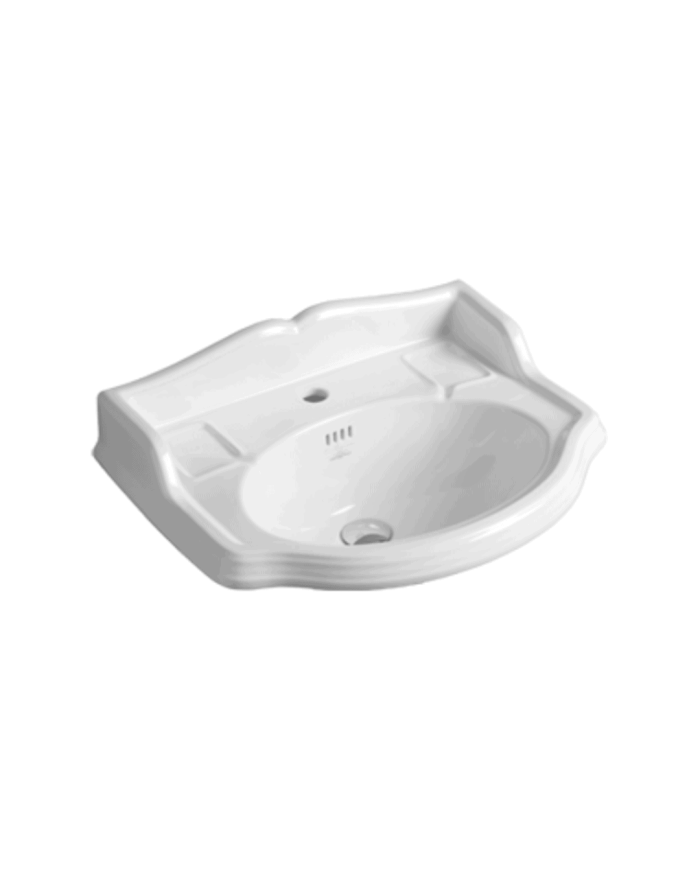 lavabo rétro simas | Céramique italienne avec dosseret