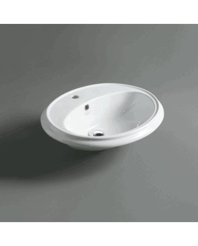 lavabo encastrer simas | Céramique italienne 61 cm
