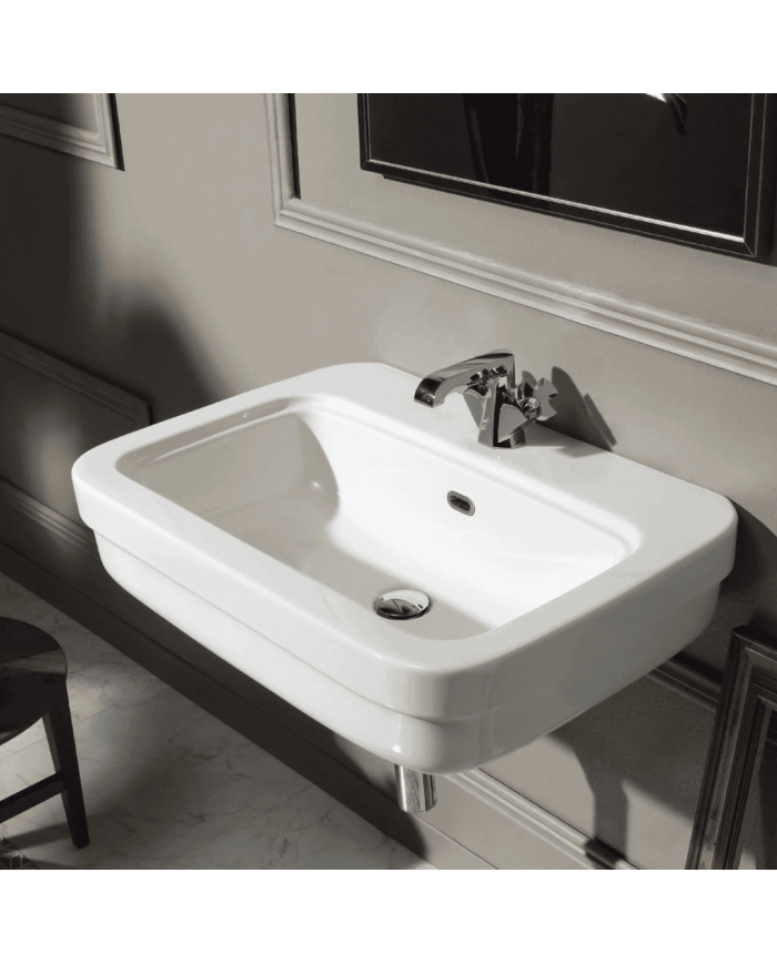 Lavabo rétro Simas | Céramique italienne 70 cm