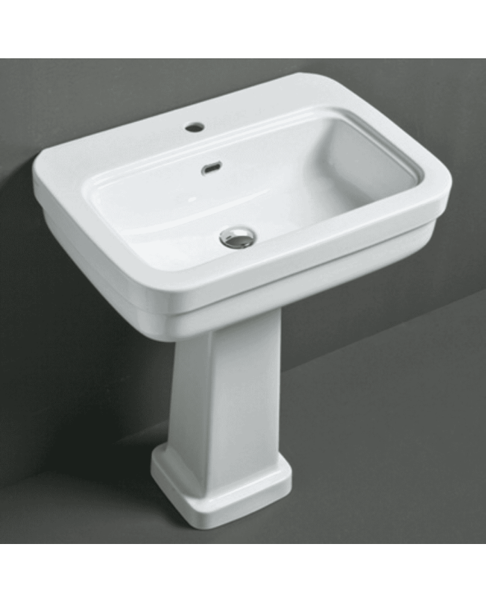 Lavabo rétro Simas | Céramique italienne 70 cm