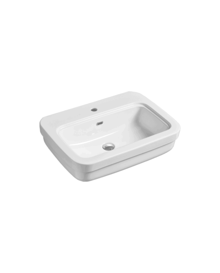 Lavabo rétro Simas | Céramique italienne 70 cm