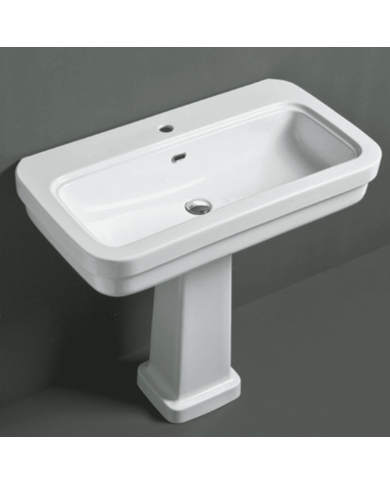 lavabo rétro Simas 90 | Céramique artisanale italienne