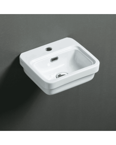 lave-mains suspendu Simas | Céramique italienne 34 cm