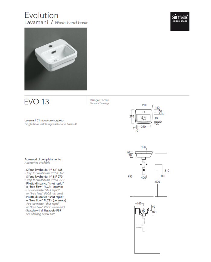 Lave-mains 31 - Simas