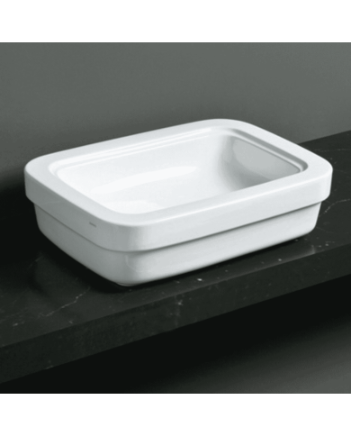 Lavabo suspendu Simas | Céramique italienne 58 cm