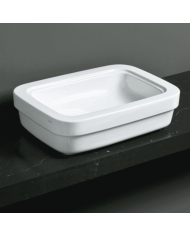 Lavabo suspendu Simas | Céramique italienne 58 cm
