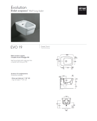 bidet suspendu simas | Céramique italienne émaillée