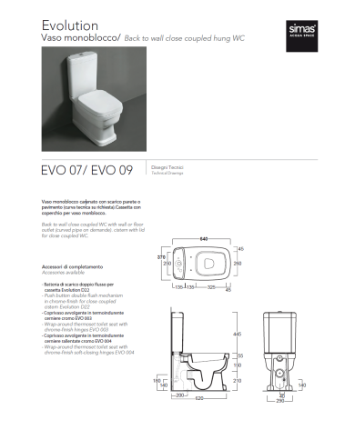 Cuvette monobloc - Simas