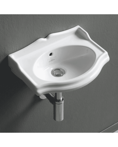 lave-mains suspendu simas | Céramique italienne 2 finitions