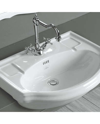 lavabo rétro simas | Céramique italienne 67 cm