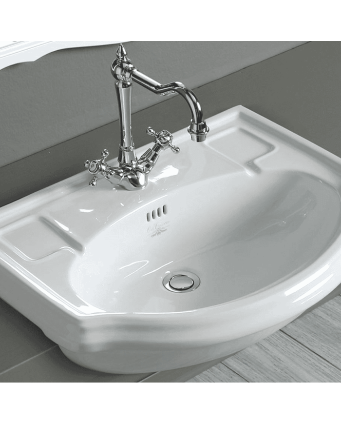 lavabo rétro simas | Céramique italienne 67 cm