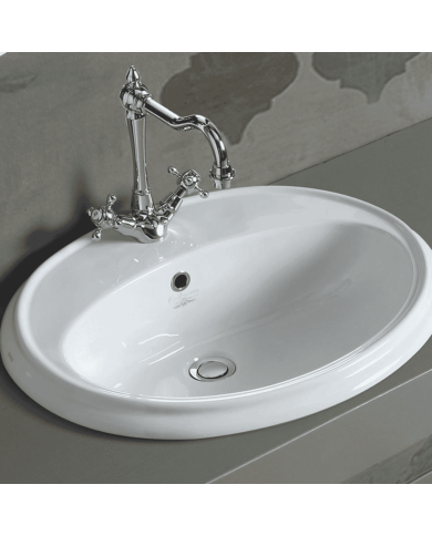 lavabo encastrer simas | Céramique italienne 61 cm