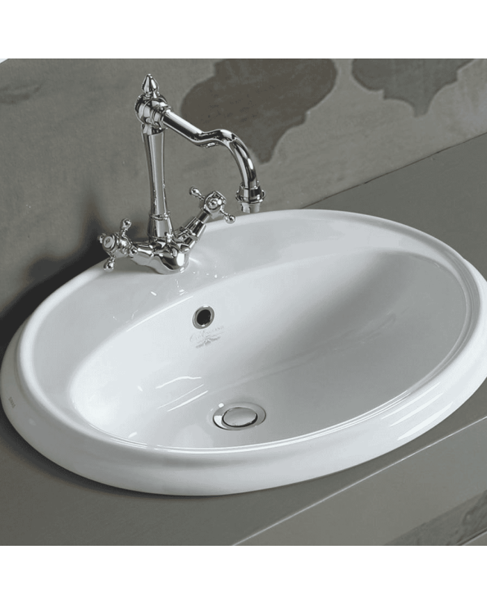 lavabo encastrer simas | Céramique italienne 61 cm