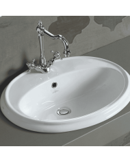 lavabo encastrer simas | Céramique italienne 61 cm