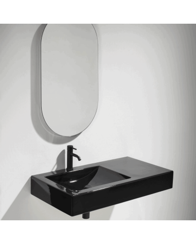 Lavabo 90 Simas | Céramique italienne design carré