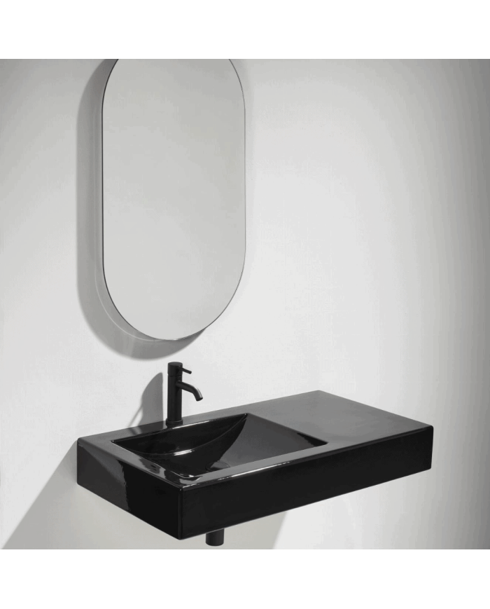 Lavabo 90 Simas | Céramique italienne design carré