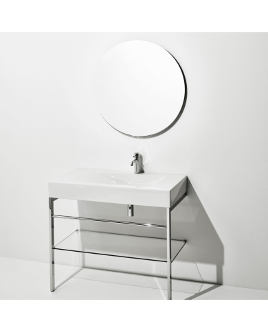 Lavabo suspendu Simas Frozen | Céramique italienne 100 cm