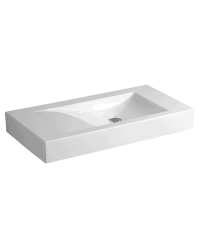 Lavabo suspendu Simas Frozen | Céramique italienne 100 cm