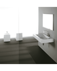 Lavabo suspendu Simas Frozen | Céramique italienne 100 cm