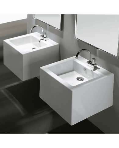 lavabo suspendu simas | Simas Frozen 50 cm
