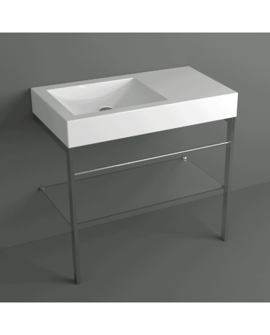 colonne lavabo simas | Frozen 90 cm design carré
